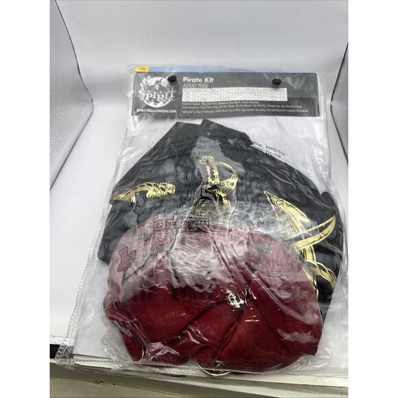 Spirit Halloween Costume Pirate Kit Adult 2X Plus - Picture 6 of 12